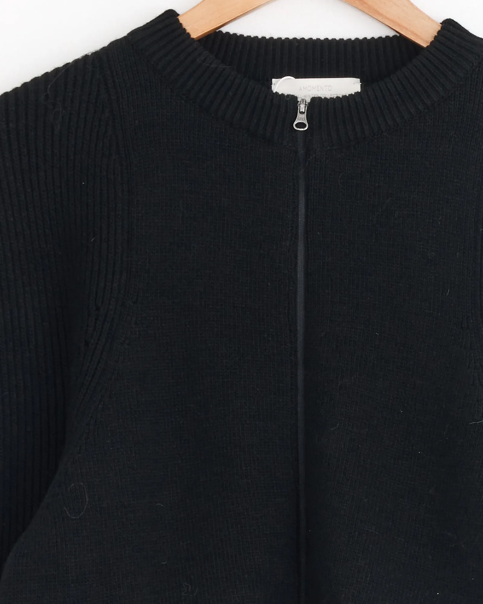 Cut Out Rounded Cardigan in Black sold by Mohawk General Store product image thumbnail 2