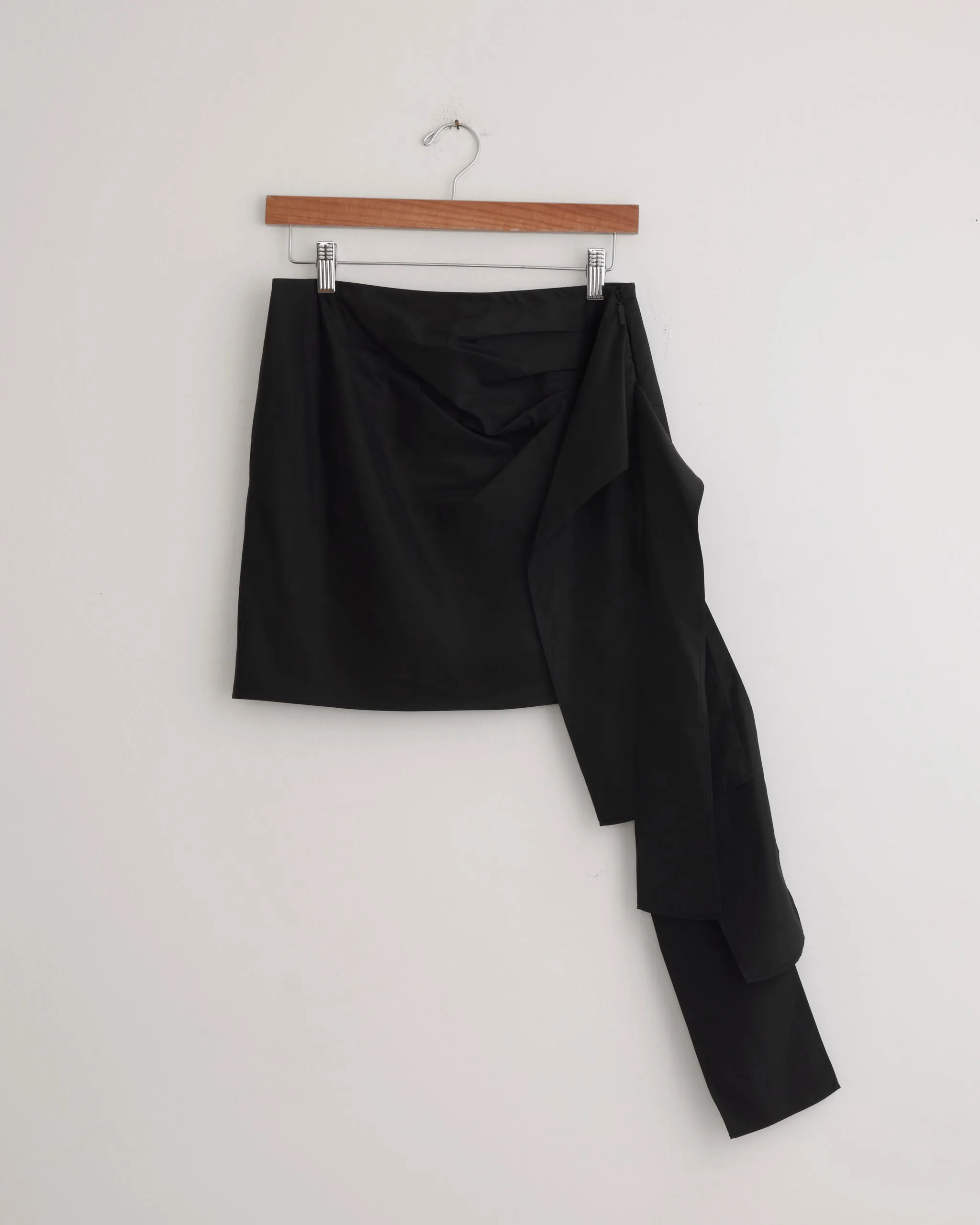 Italian Sporty Ribbon Mini Skirt in Black sold by Mohawk General Store