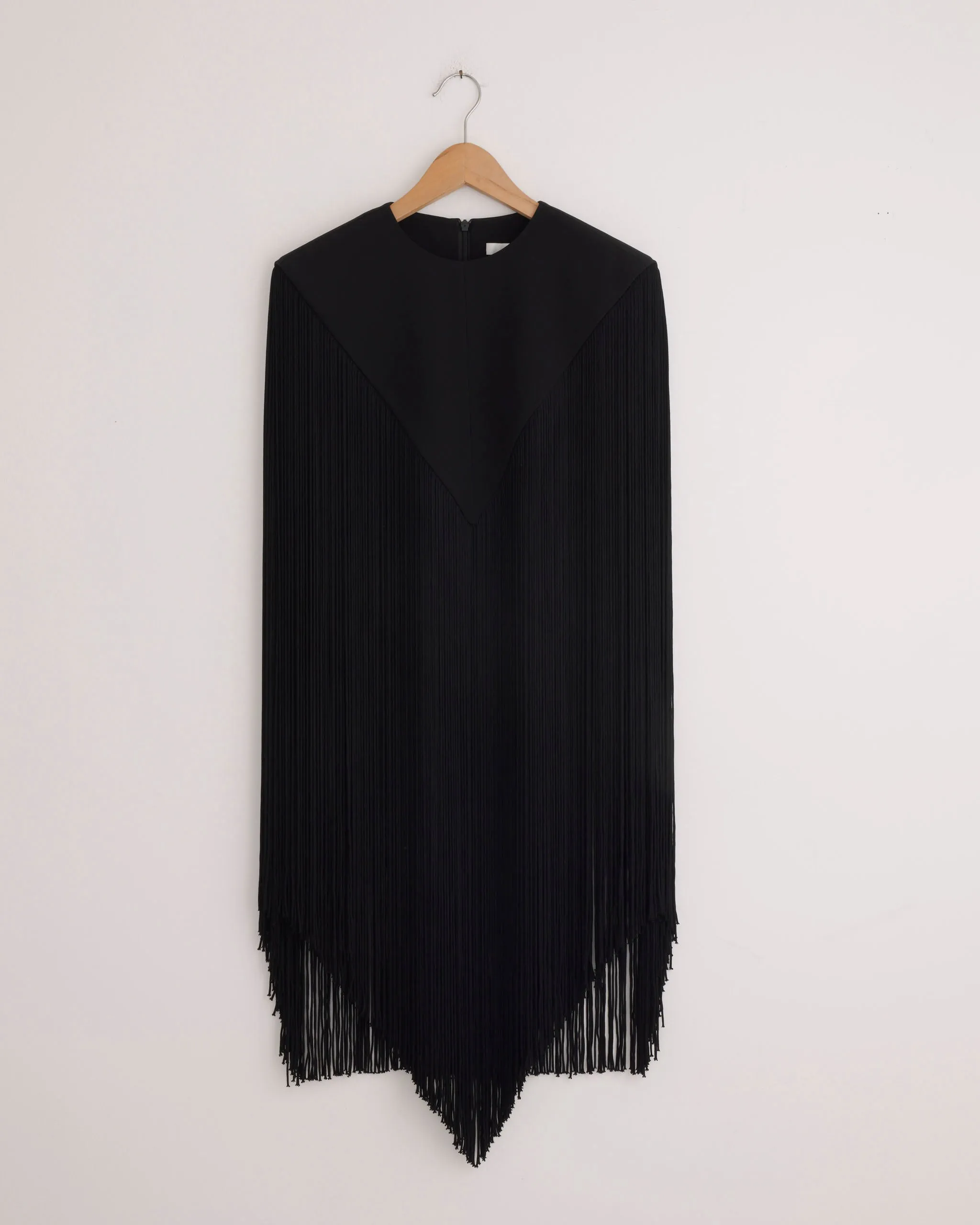 4-Ply Silk Fringe Cape in Black sold by Mohawk General Store