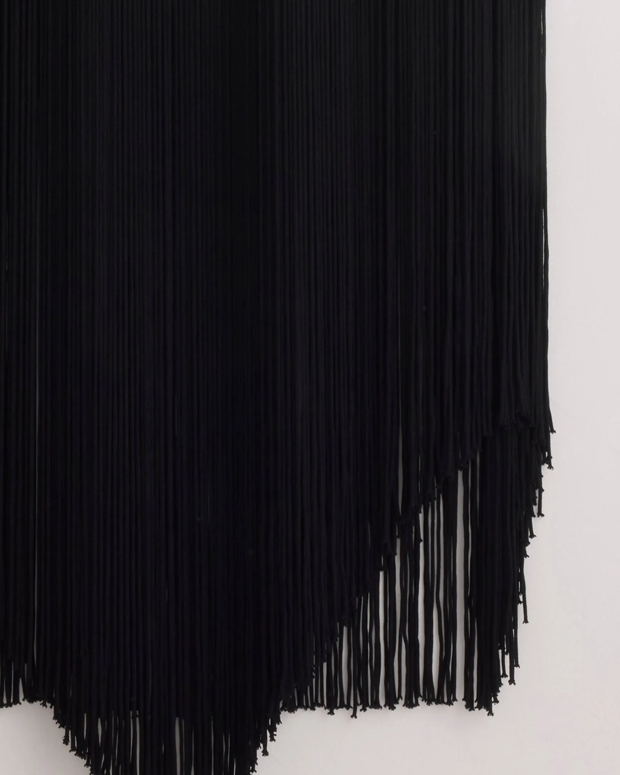 4-Ply Silk Fringe Cape in Black sold by Mohawk General Store product image thumbnail 2