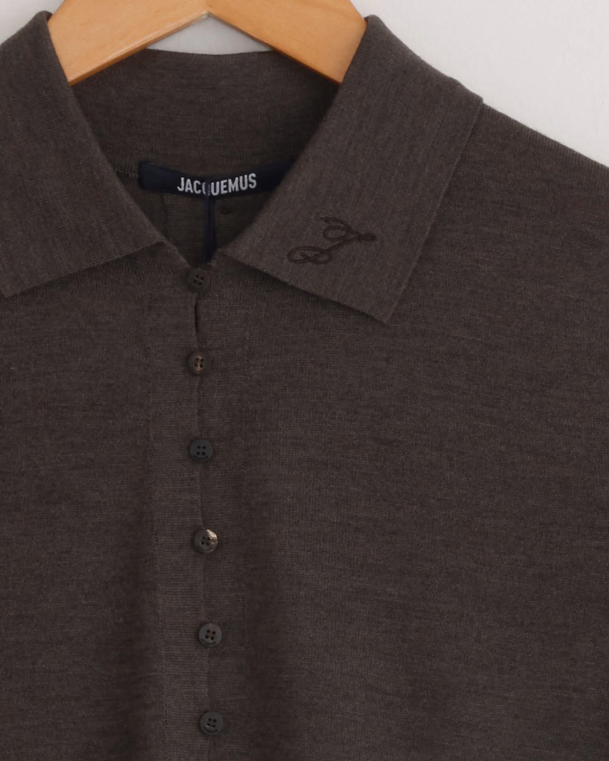 Le Polo Merino Top in Dark Brown sold by Mohawk General Store product image thumbnail 2