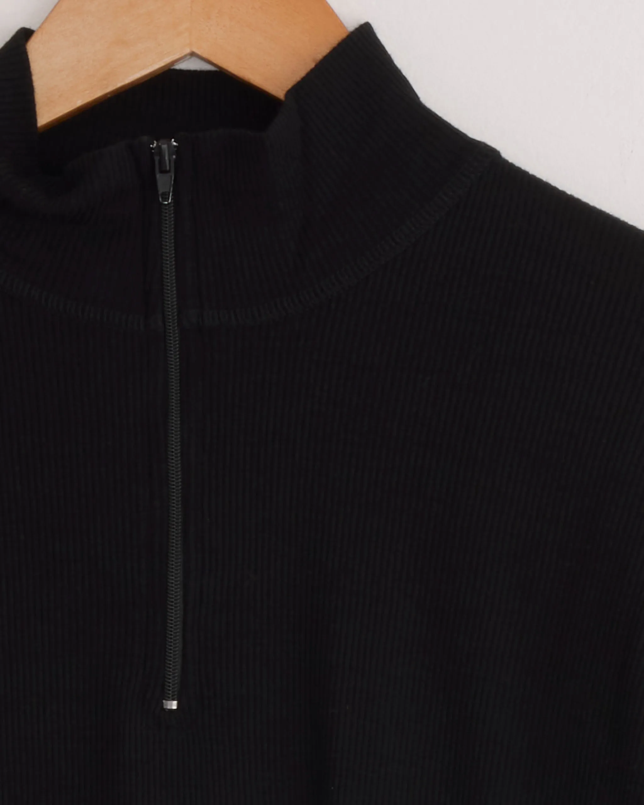Zipper Pull Over in Black sold by Mohawk General Store product image thumbnail 2