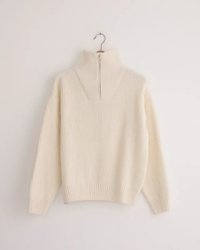 Fly Deck Sweater in Off White sold by Mohawk General Store