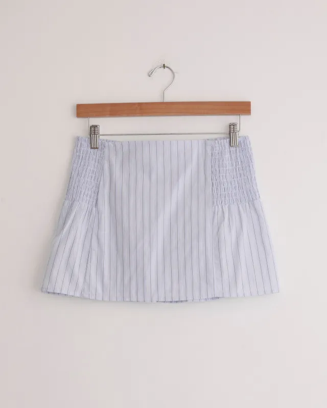 Shirring Skirt in Mineral Stripe sold by Mohawk General Store