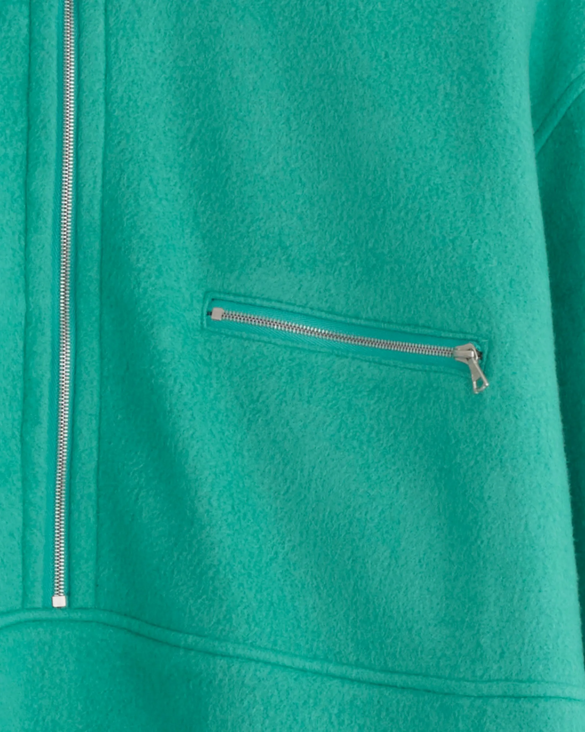 Pure Silk Half Zip Pullover in Jade Green sold by Mohawk General Store product image thumbnail 2