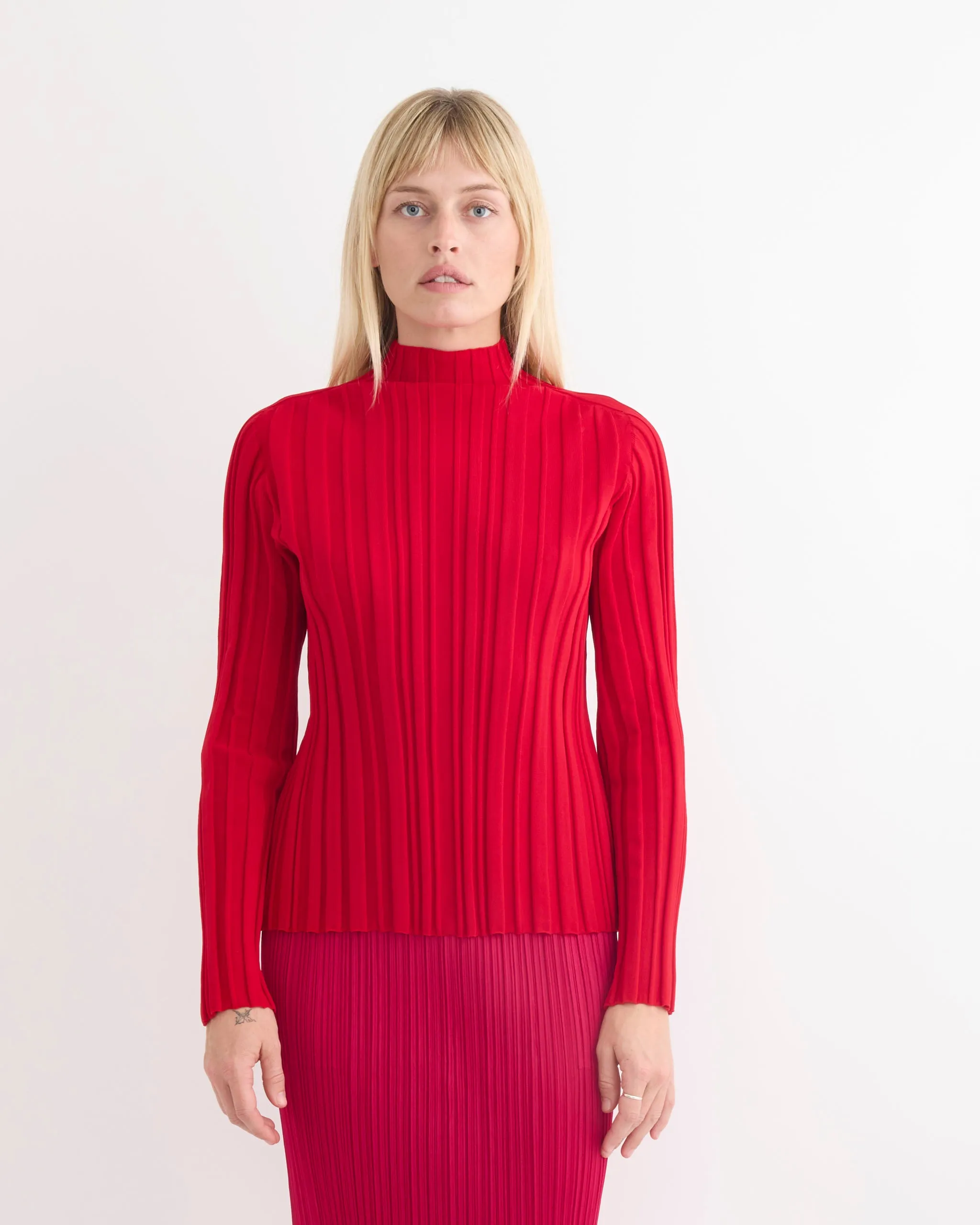 Rib Knit in Red sold by Mohawk General Store
