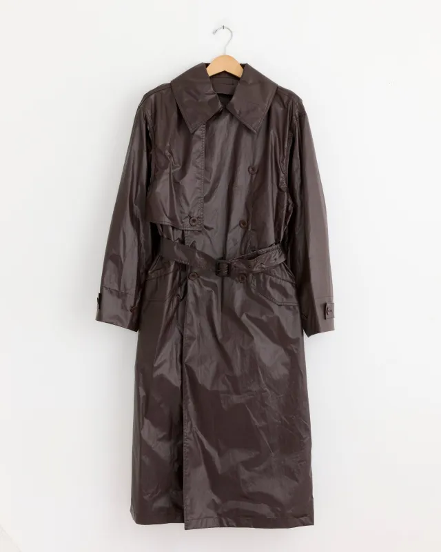 Trench Coat in Dark Cherry sold by Mohawk General Store