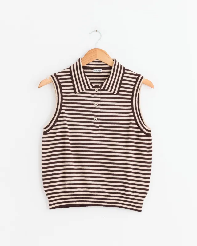 Pola Vest in Sand Brown sold by Mohawk General Store