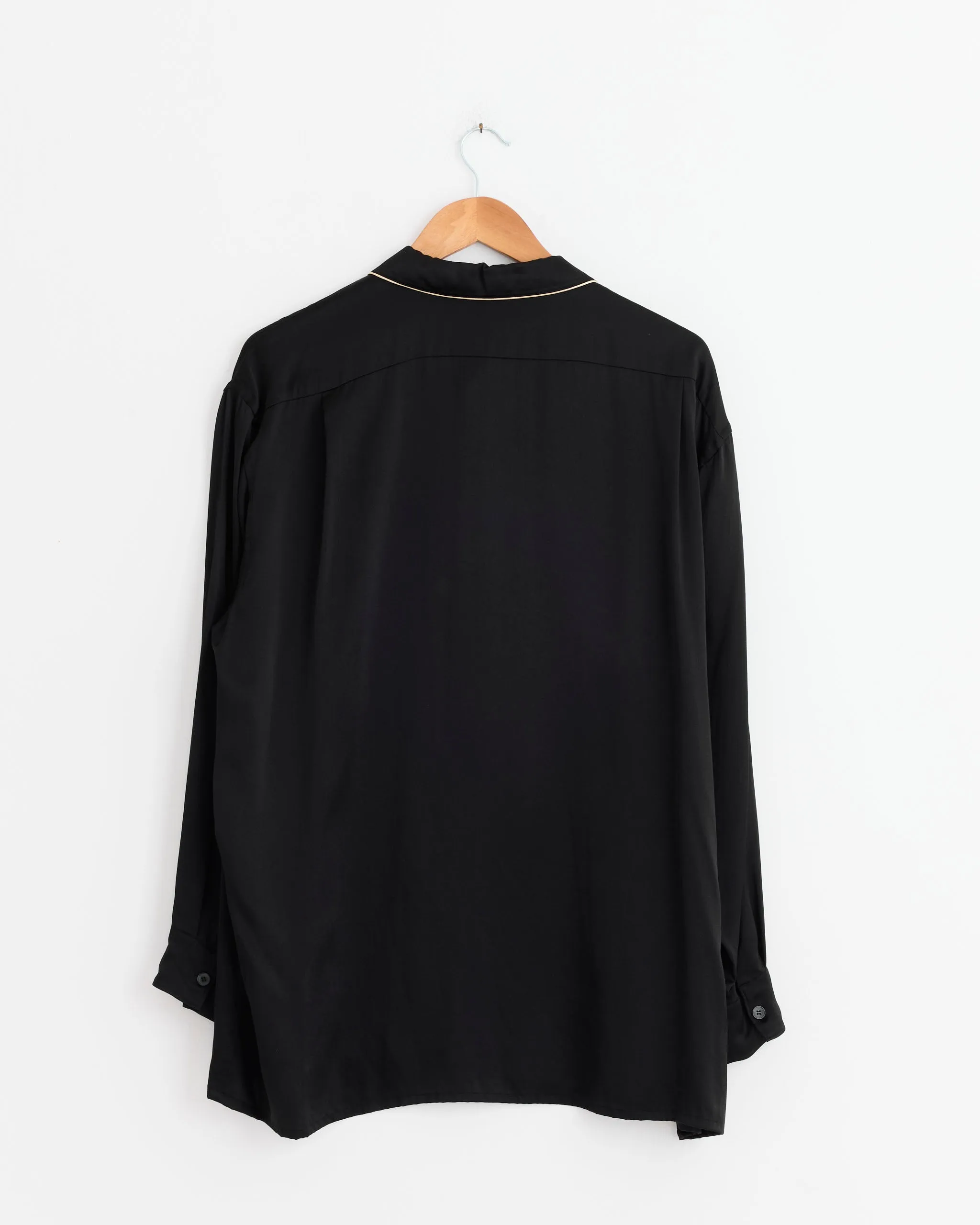 Silk Pajama Shirt in Black sold by Mohawk General Store product image thumbnail 3