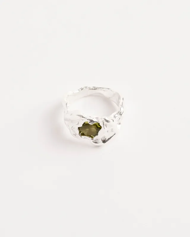 Ola Ring in SS/Green Peridot sold by Mohawk General Store