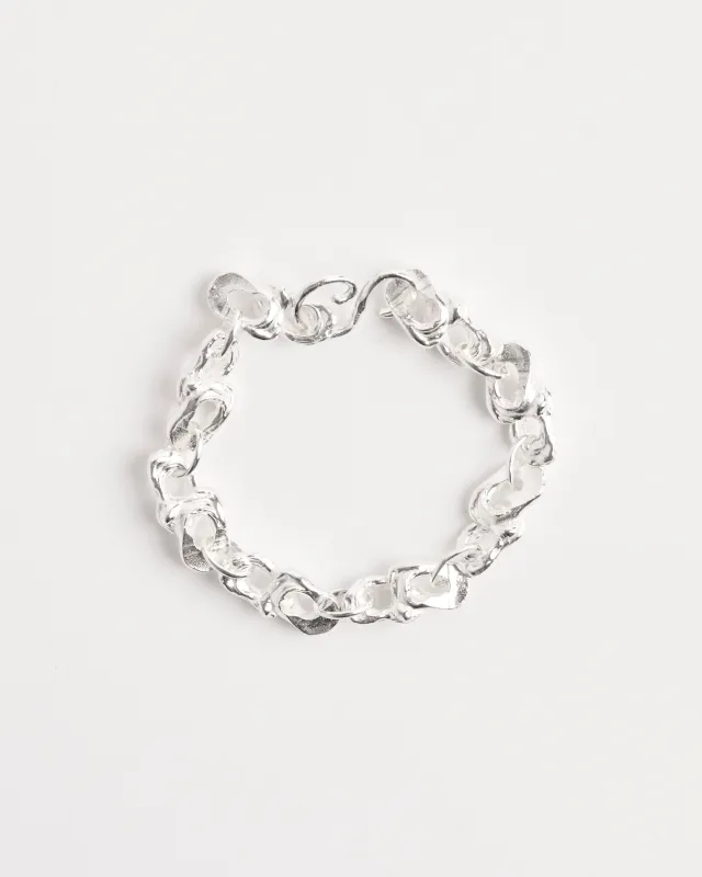 Eslabon Bracelet in Sterling Silver made by Mohawk General Store