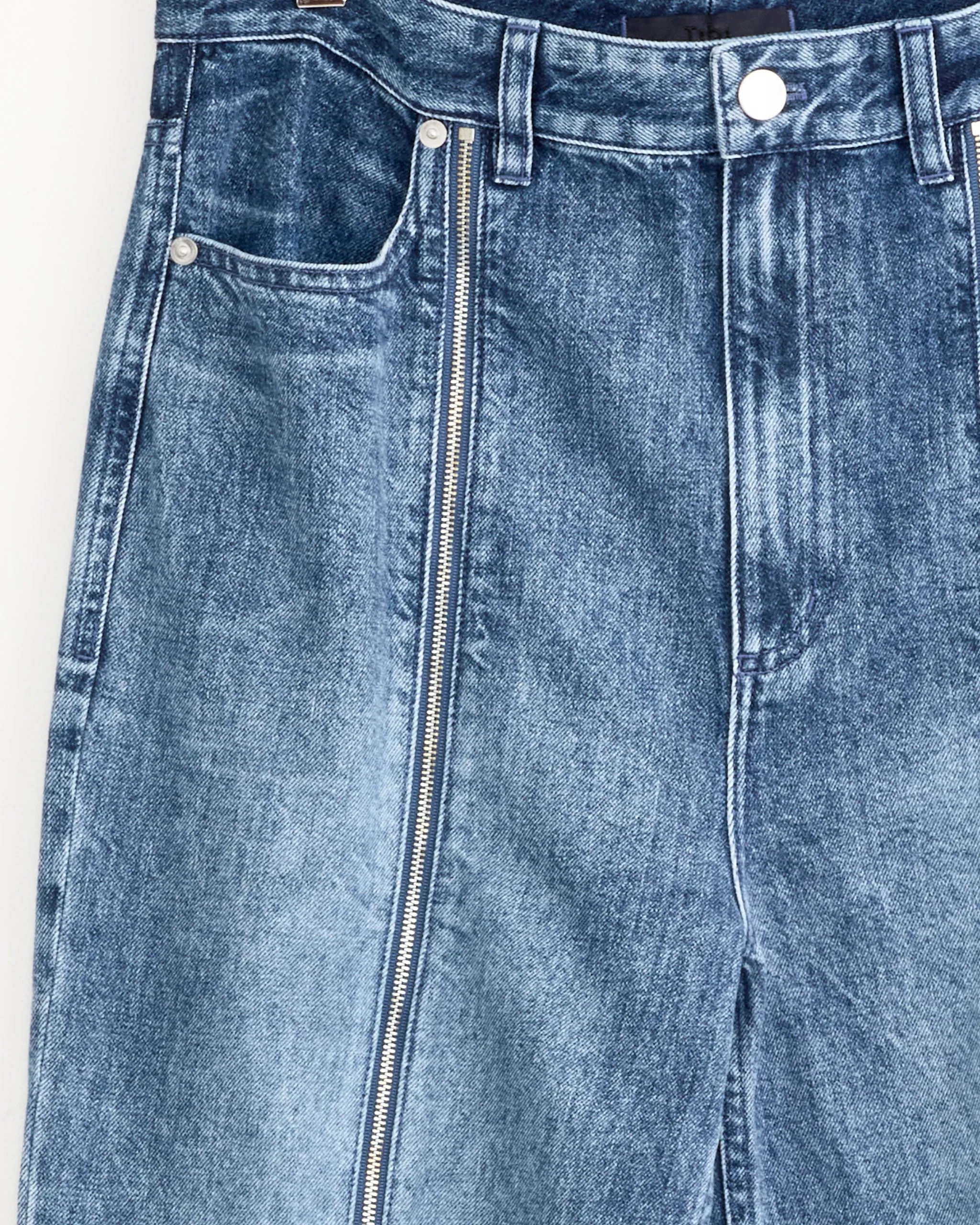 Zippered Denim Jogger in Classic Blue sold by Mohawk General Store product image thumbnail 2