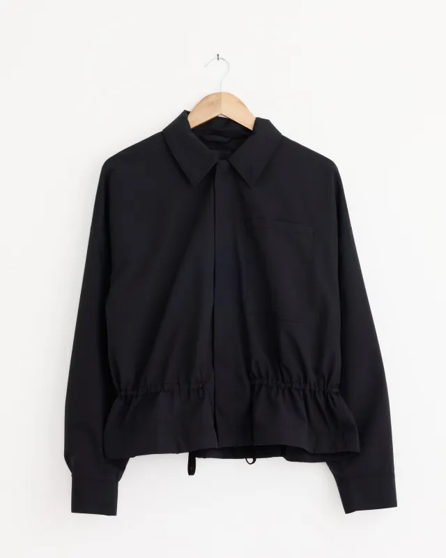 Tech Suiting Anorak Bomber Jacket in Black made by Tibi