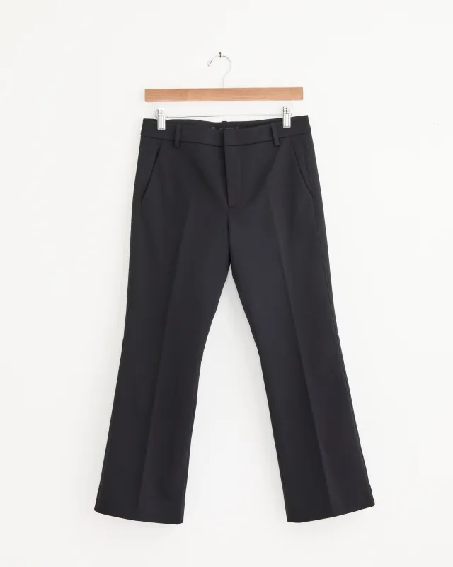 Compact Tech Knit Bootcut Pant in Black made by Tibi