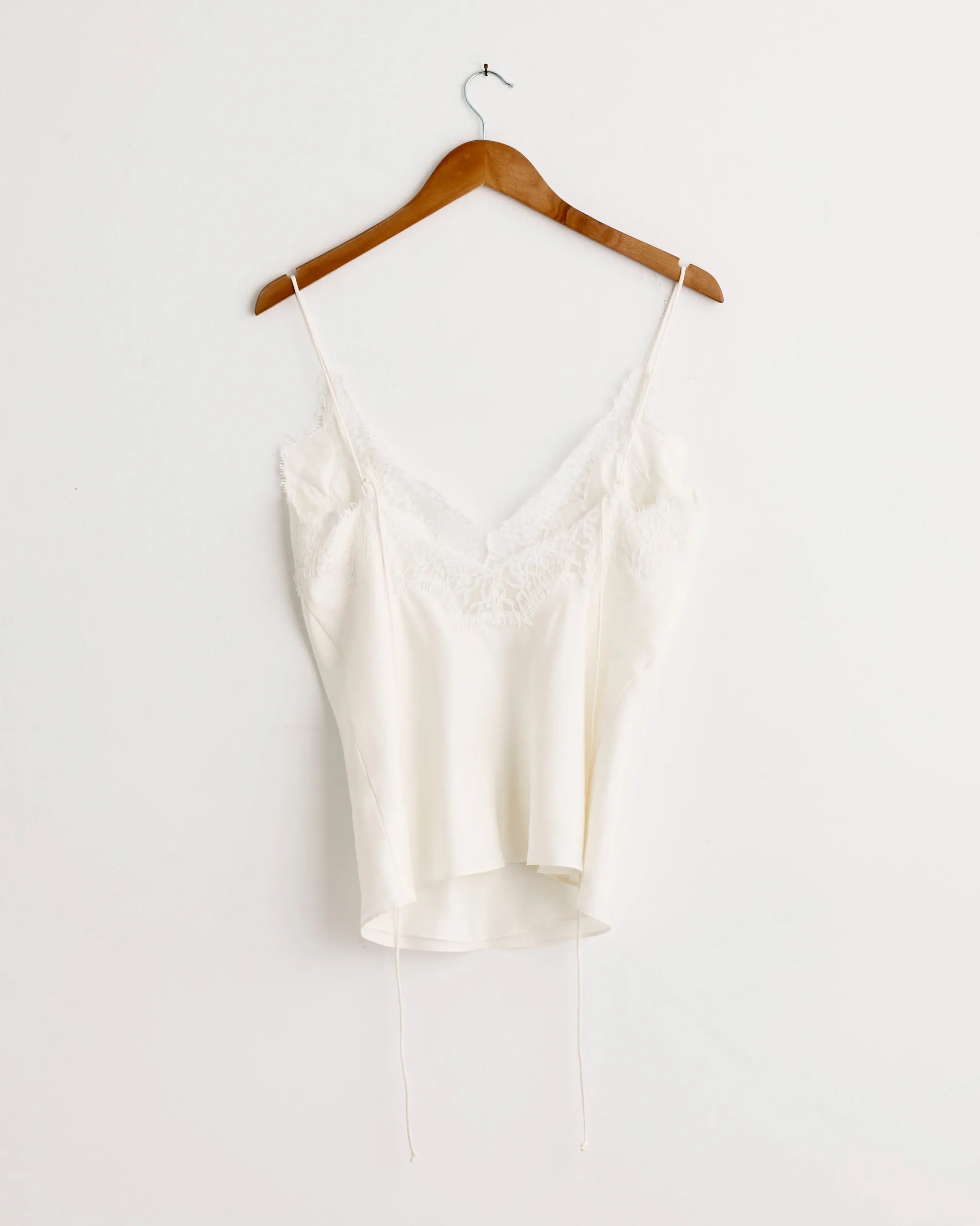 Lace Silk Camisole in Cream sold by Mohawk General Store product image thumbnail 3
