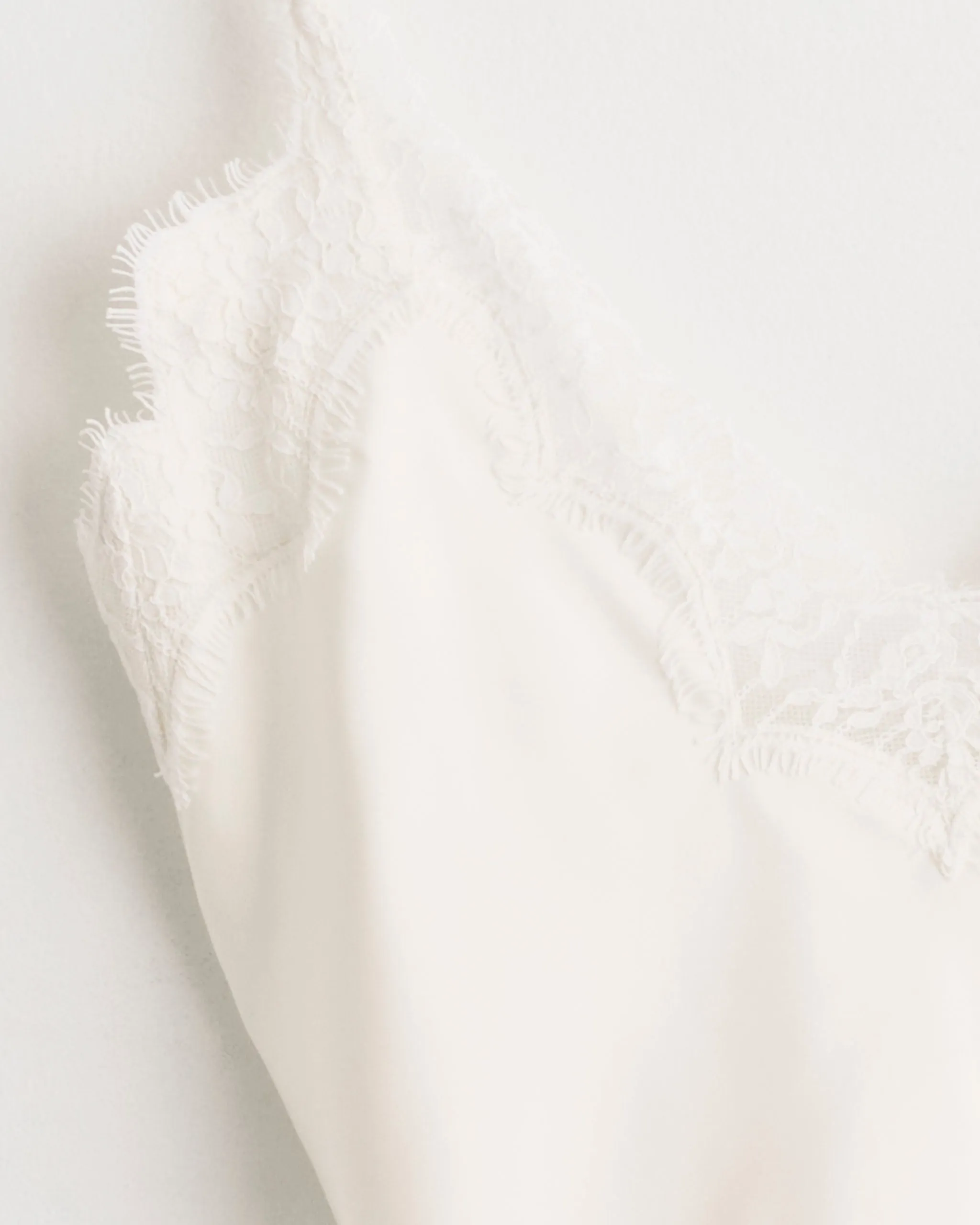 Lace Silk Camisole in Cream sold by Mohawk General Store product image thumbnail 2
