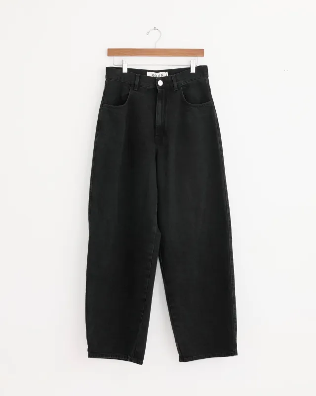 Barrel Leg Jean in Black sold by Mohawk General Store