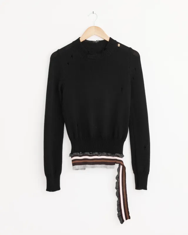 Crewneck in Black made by Maison Margiela