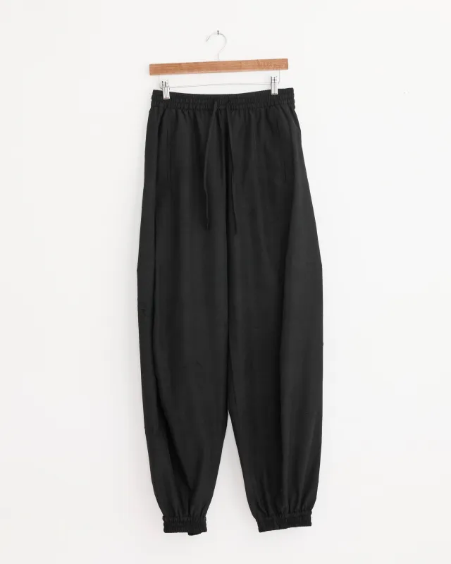 Balloon Track Pant in Black sold by Mohawk General Store
