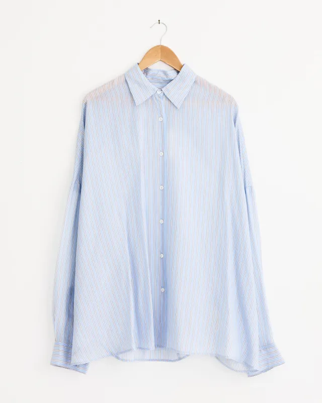 Striped Shirt in Light Blue made by Mohawk General Store