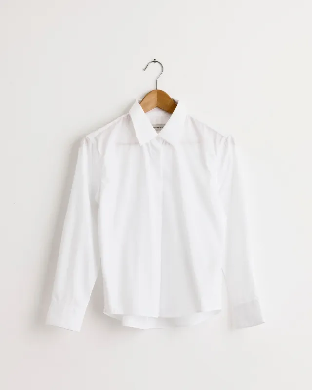 Cropped Shirt in White sold by Mohawk General Store