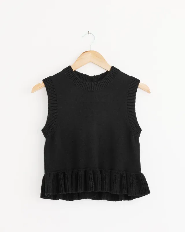 Billie Vest in Black made by Cecilie Bahnsen