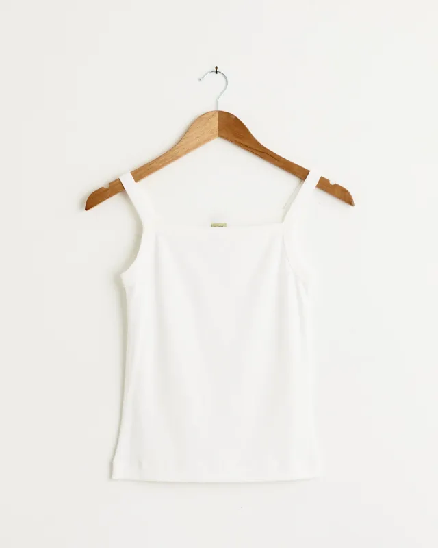 May Cami in White made by FLORE FLORE