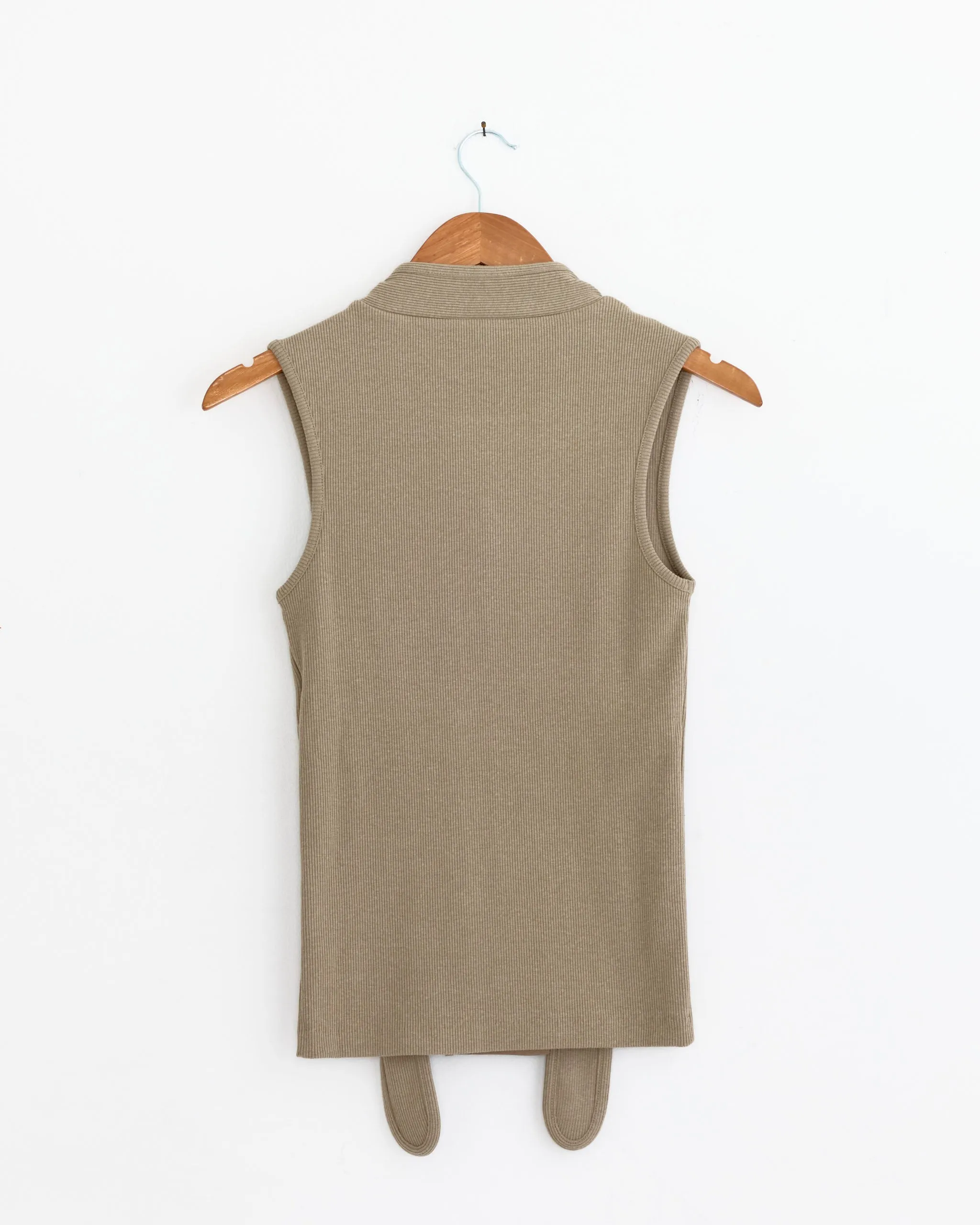 Asymmetrical Fitted Top in Sage sold by Mohawk General Store product image thumbnail 3