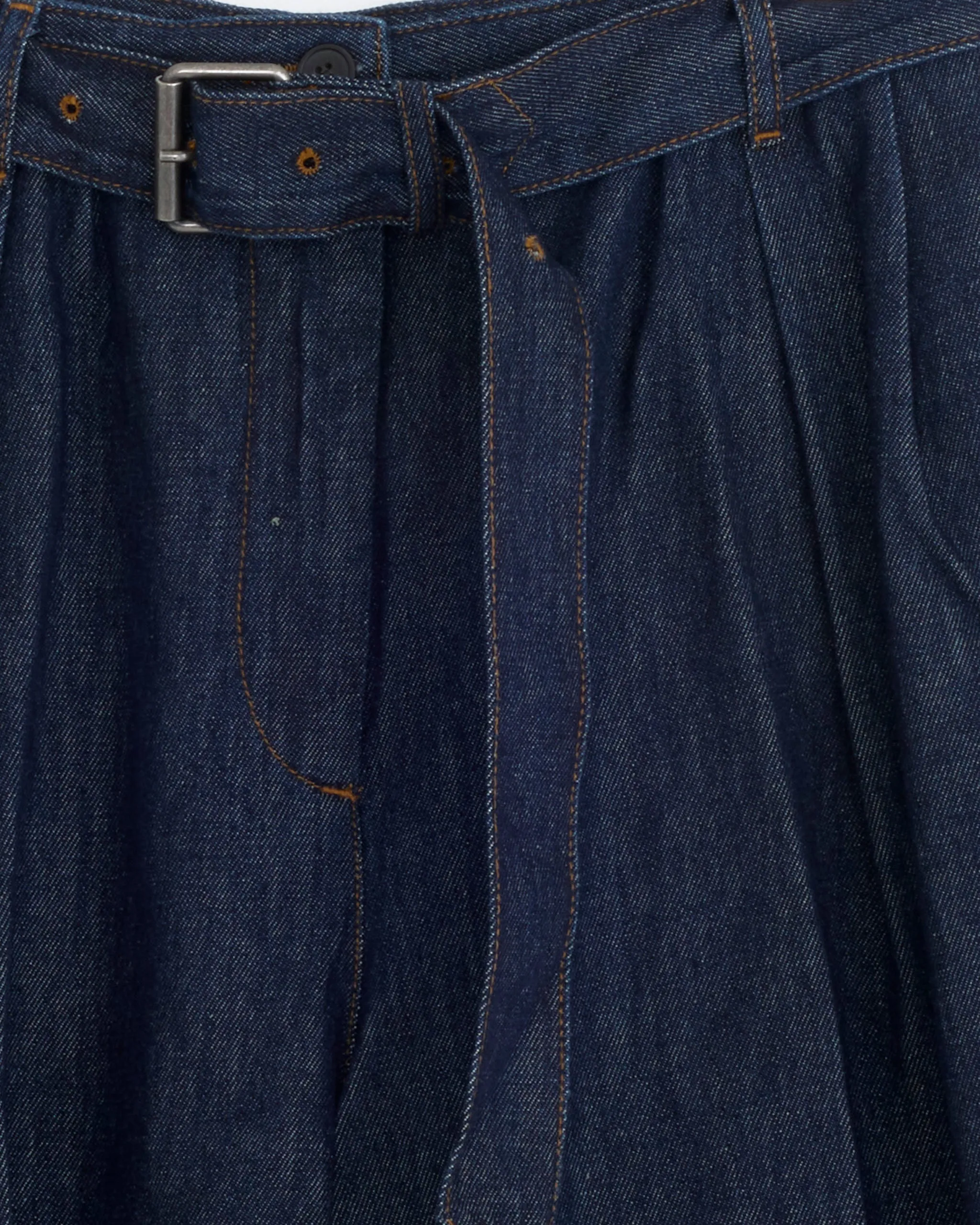 Belted Denim Shorts in Indigo sold by Mohawk General Store product image thumbnail 2