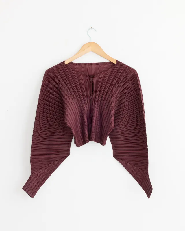 Ribs Pleats January Cardigan made by Issey Miyake