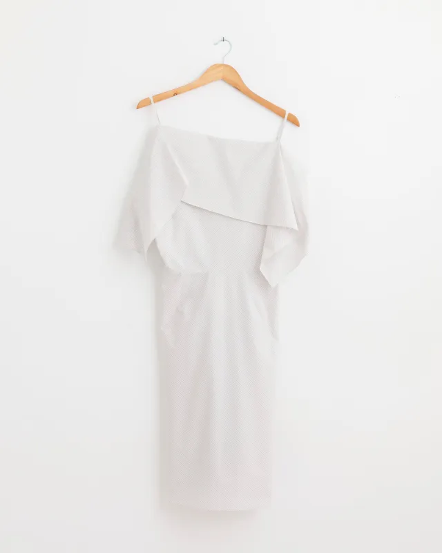 Midi Dress in White made by Maison Margiela