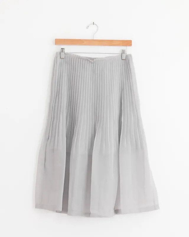 Pleated Midi Skirt in Grey sold by Mohawk General Store
