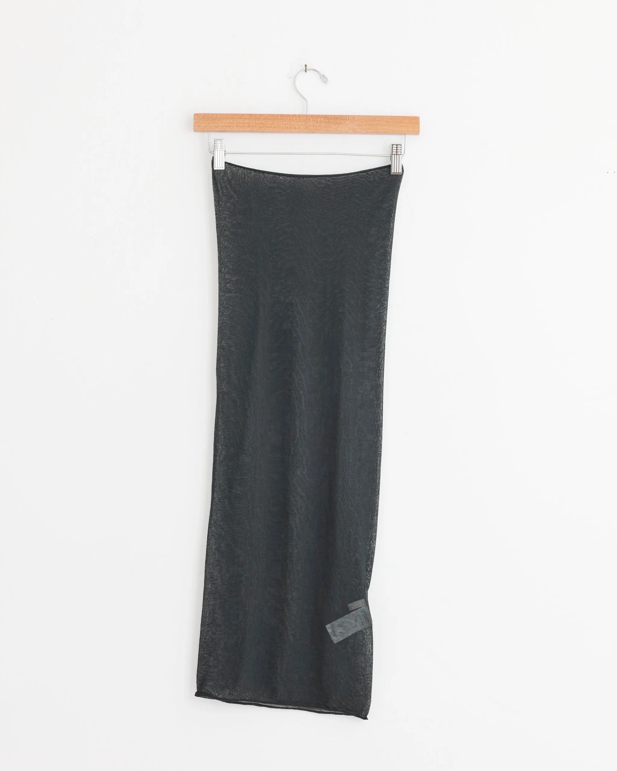 Knit Sheer Bandeau Dress in Charcoal sold by Mohawk General Store product image thumbnail 3