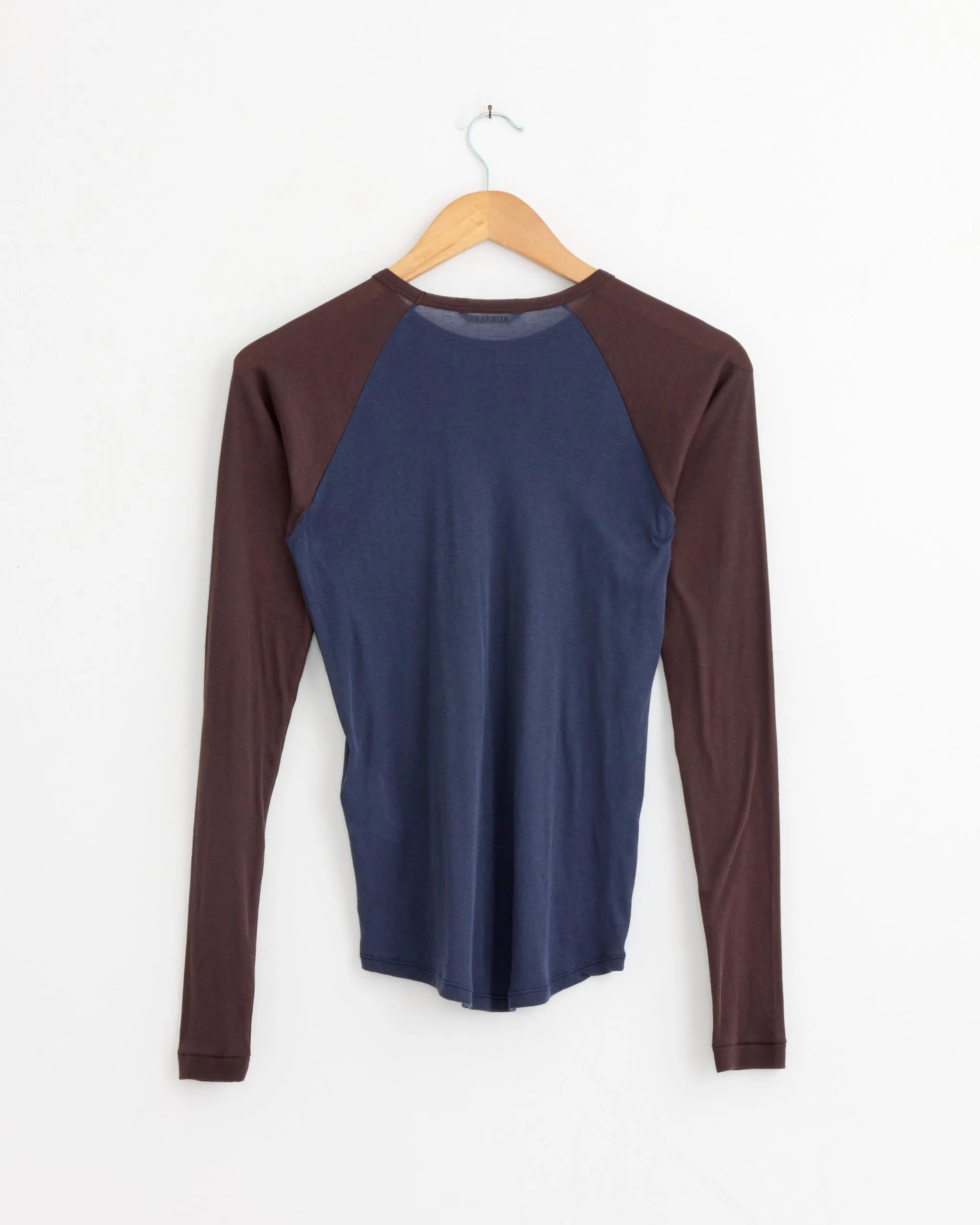 Super High Gauge Sheer Pullover in Navy/Dark Brown sold by Mohawk General Store product image thumbnail 3