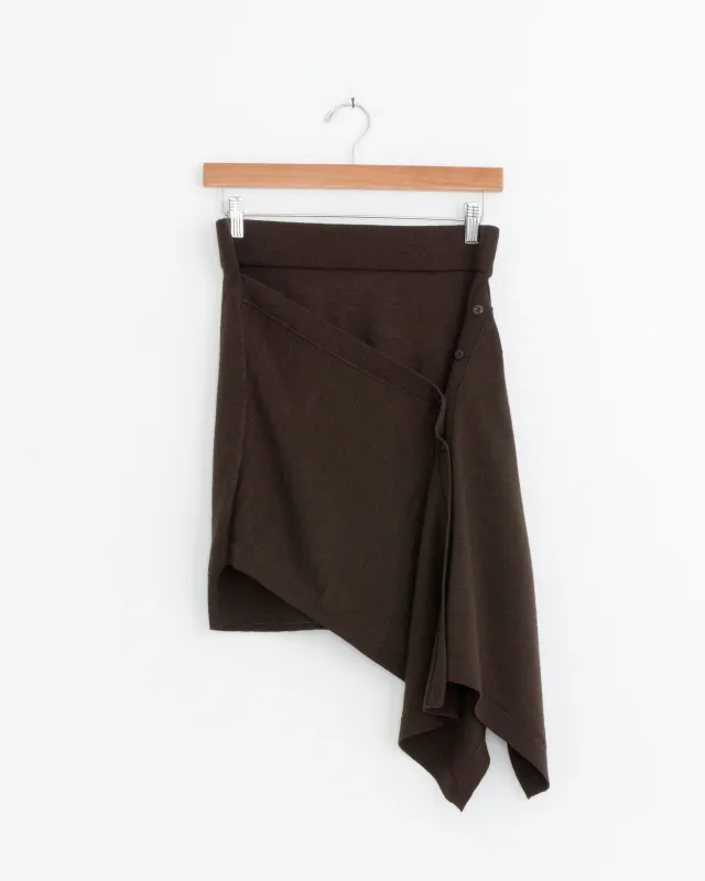 Buttoned Skirt in Dark Cacao sold by Mohawk General Store
