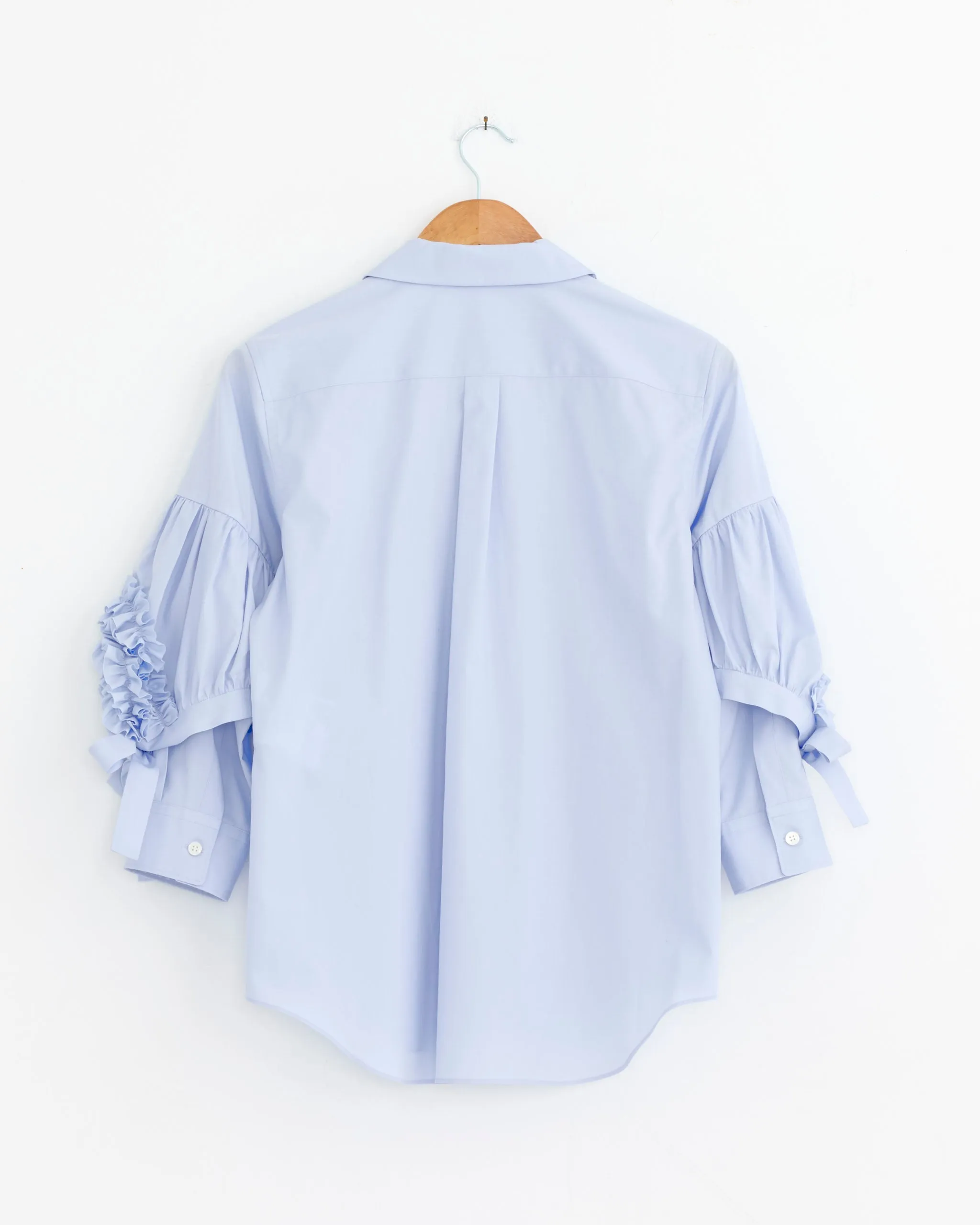 Ruffled Sleeve Shirt in Blue sold by Mohawk General Store product image thumbnail 3