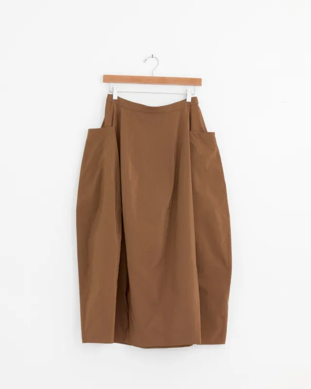 Nylon Lantern Skirt in Caramel Latte sold by Mohawk General Store