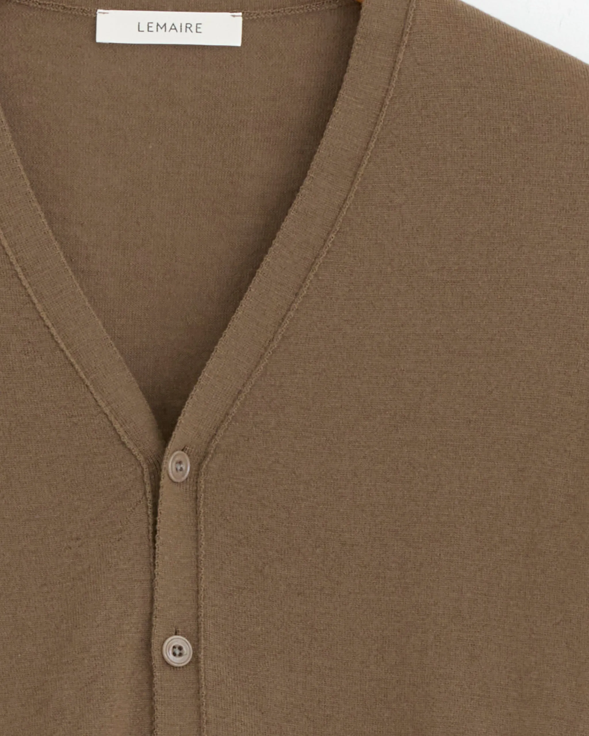 V Neck Buttoned Cardigan in Mushroom sold by Mohawk General Store product image thumbnail 2