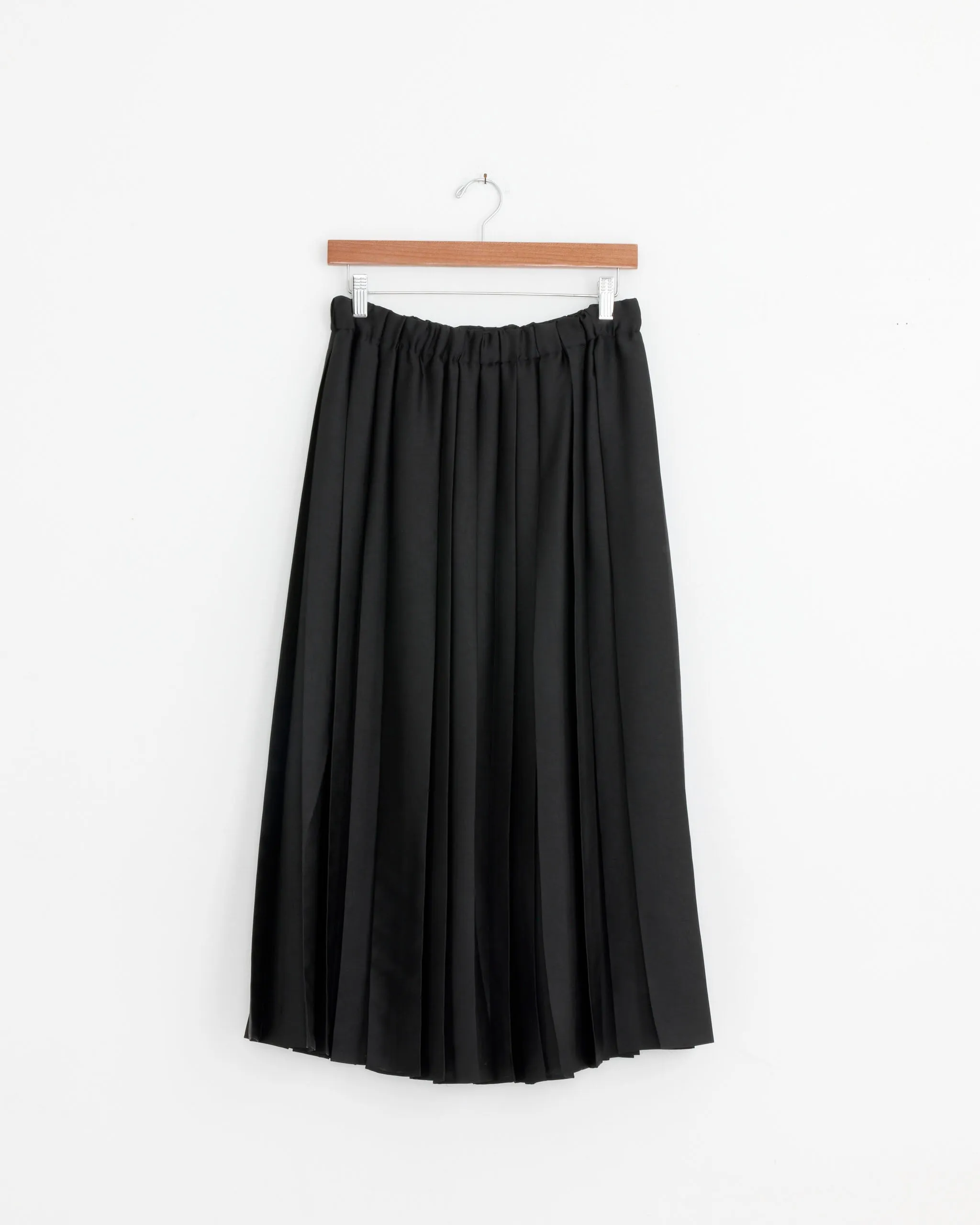Feather Weight Pleated Pull On Skirt in Black sold by Mohawk General Store