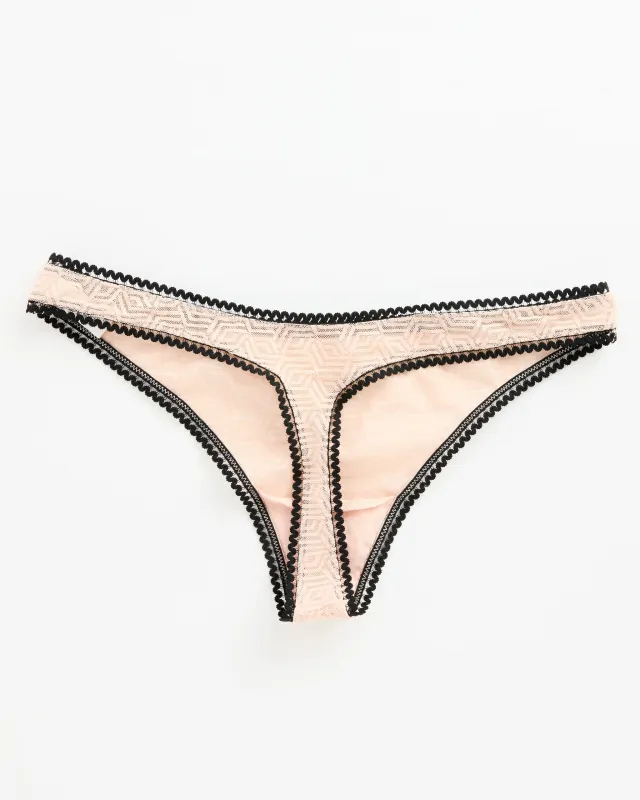 Synergy Thong in Soft Pink sold by Mohawk General Store