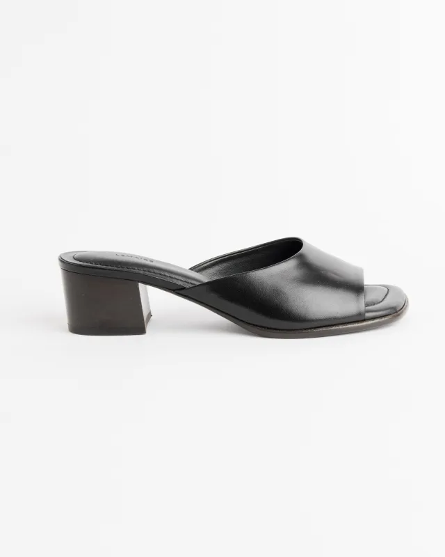 Square Heeled Mules in Black sold by Mohawk General Store