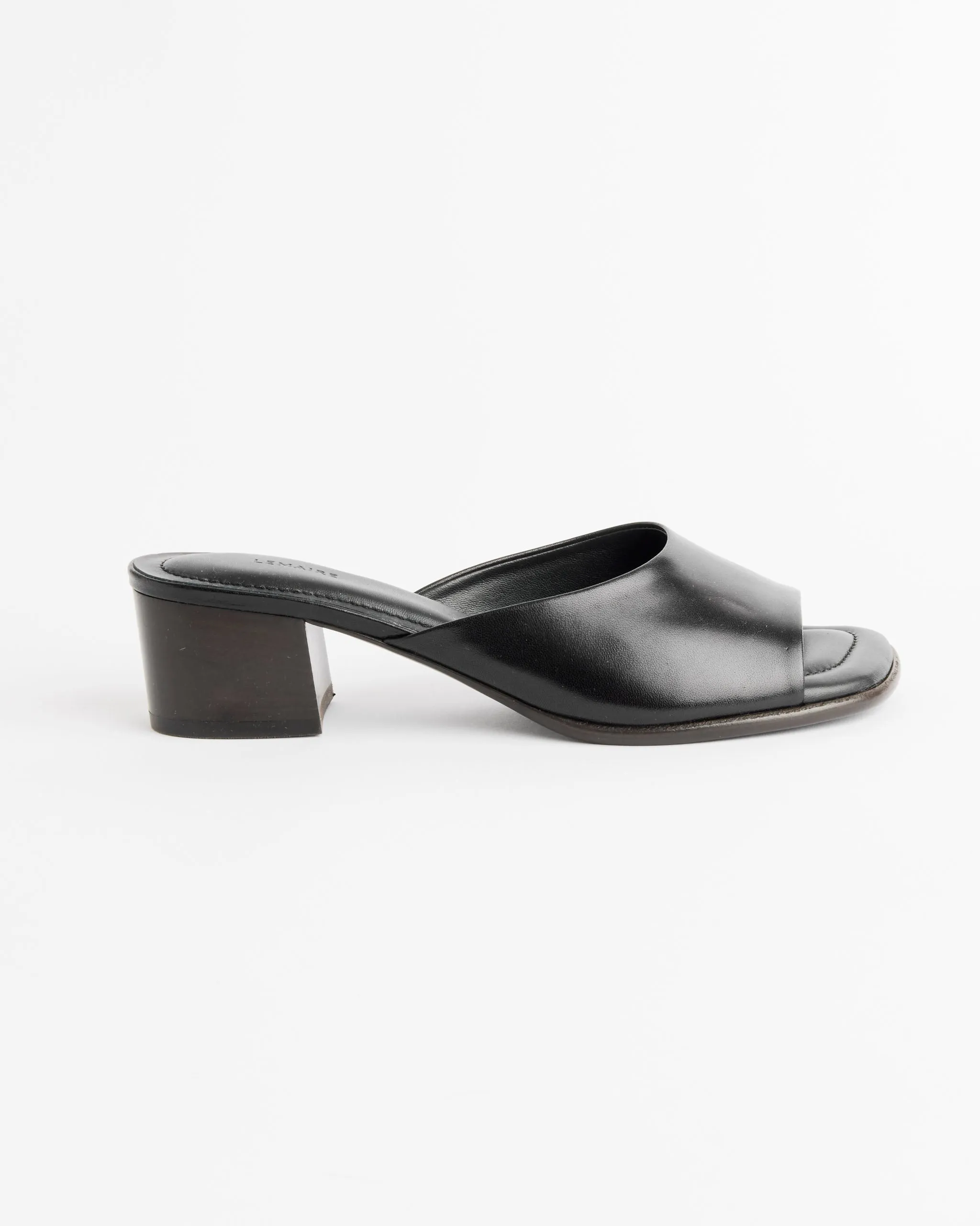 Square Heeled Mules in Black sold by Mohawk General Store