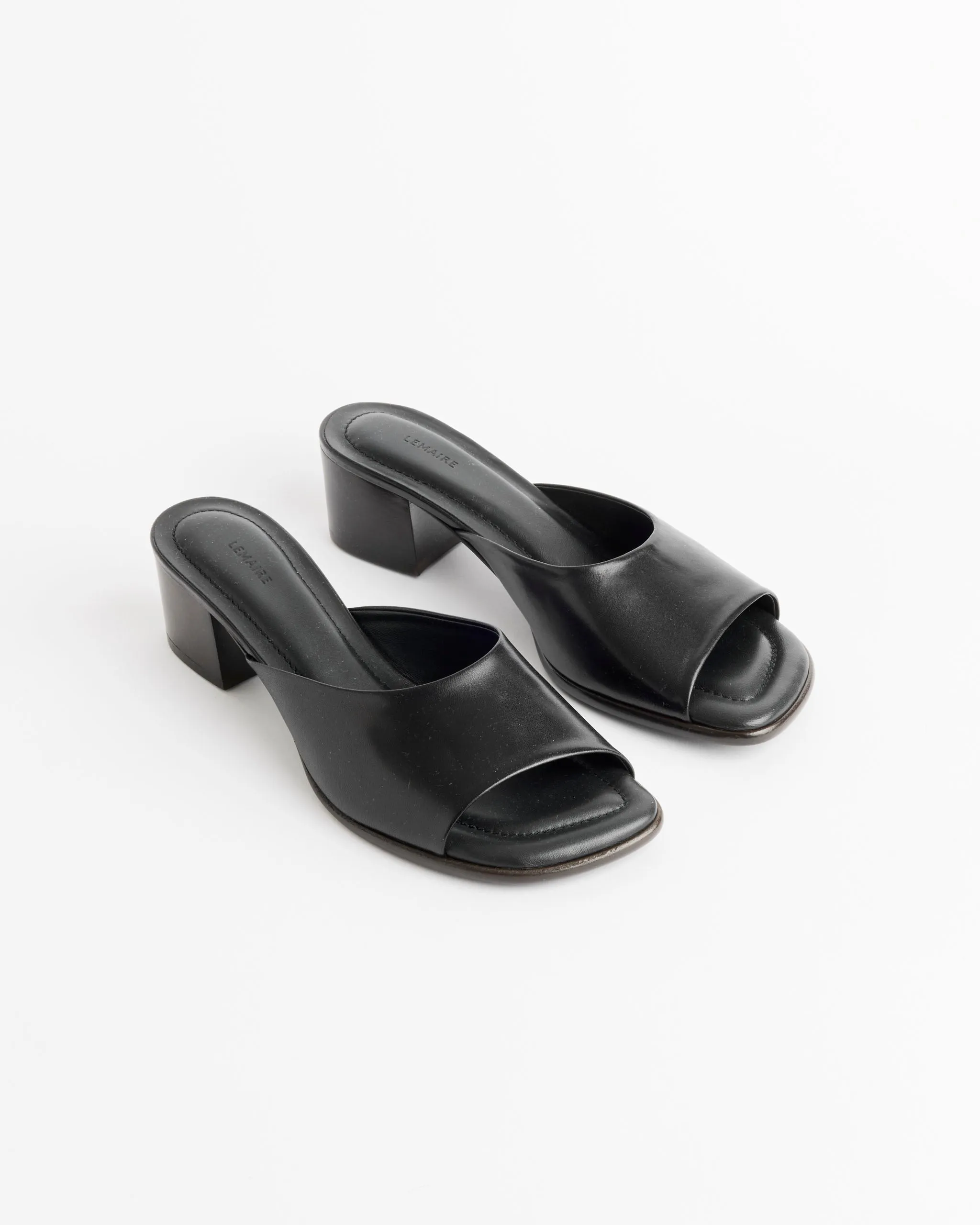 Square Heeled Mules in Black sold by Mohawk General Store product image thumbnail 2