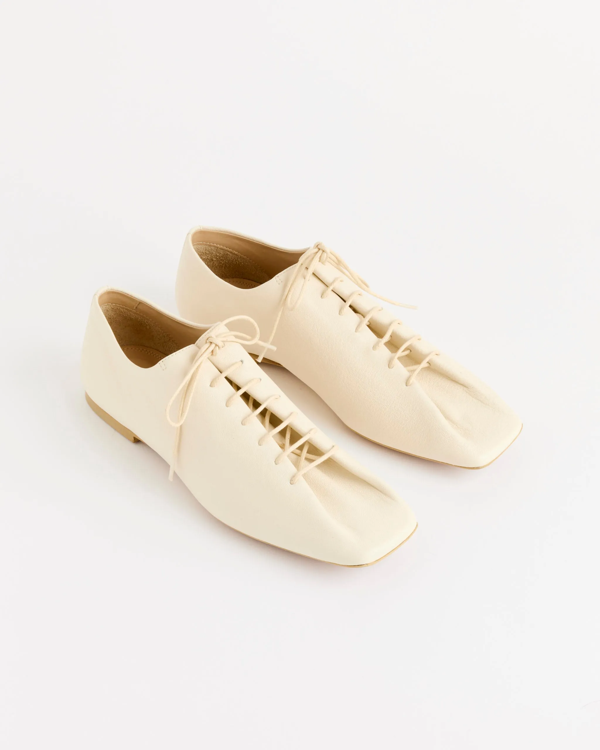 Souris Flat Classic Derbies in White sold by Mohawk General Store product image thumbnail 2