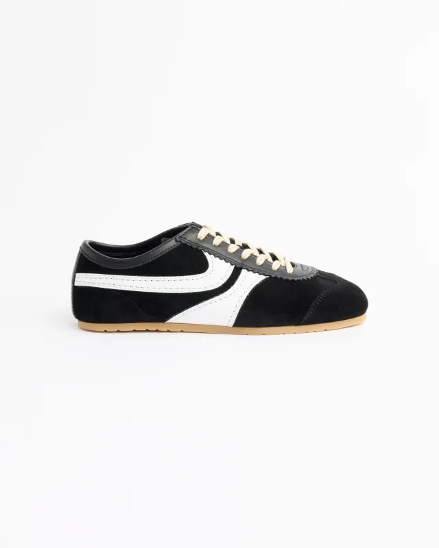 Suede Sneaker in Black/White made by Mohawk General Store