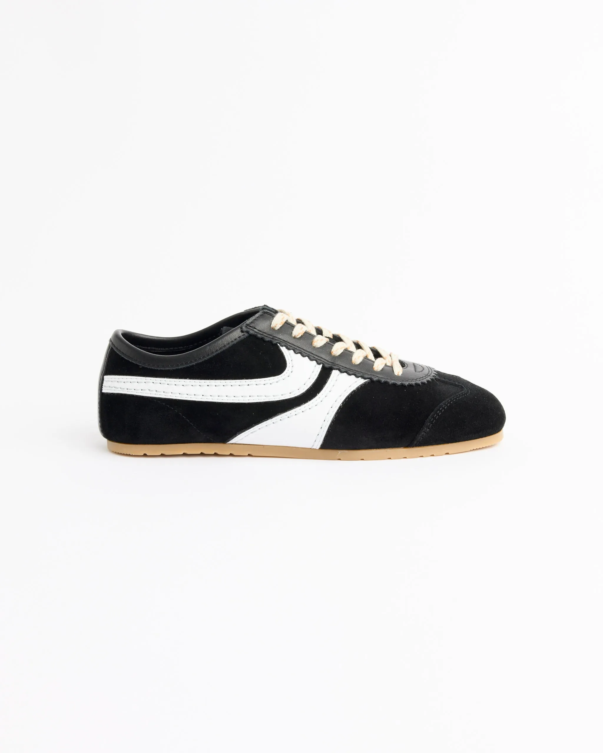 Suede Sneaker in Black/White sold by Mohawk General Store