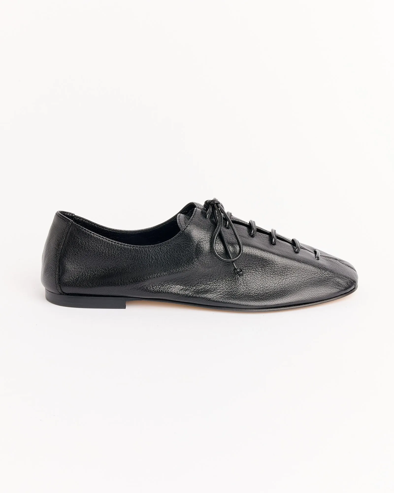 Plegada Supple Shiny Shoes in Black sold by Mohawk General Store