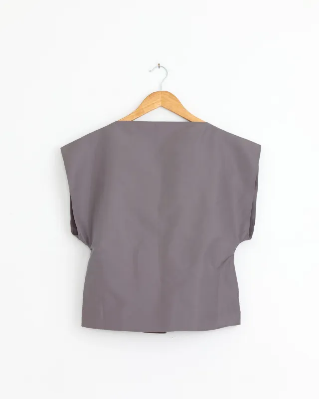 Luca Shell Top in Metal made by CHELSEA MAK