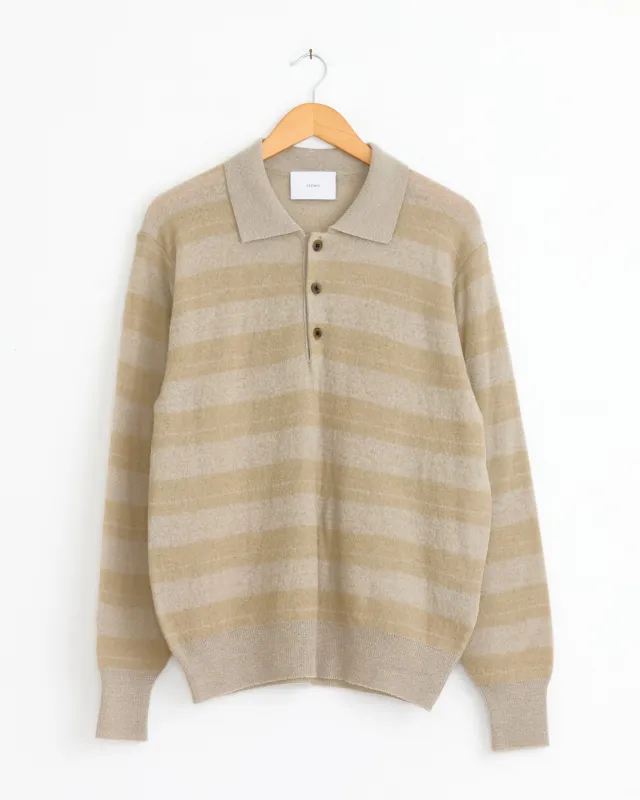 Striped 1483 Sweater in Beige Grey Mix sold by Mohawk General Store