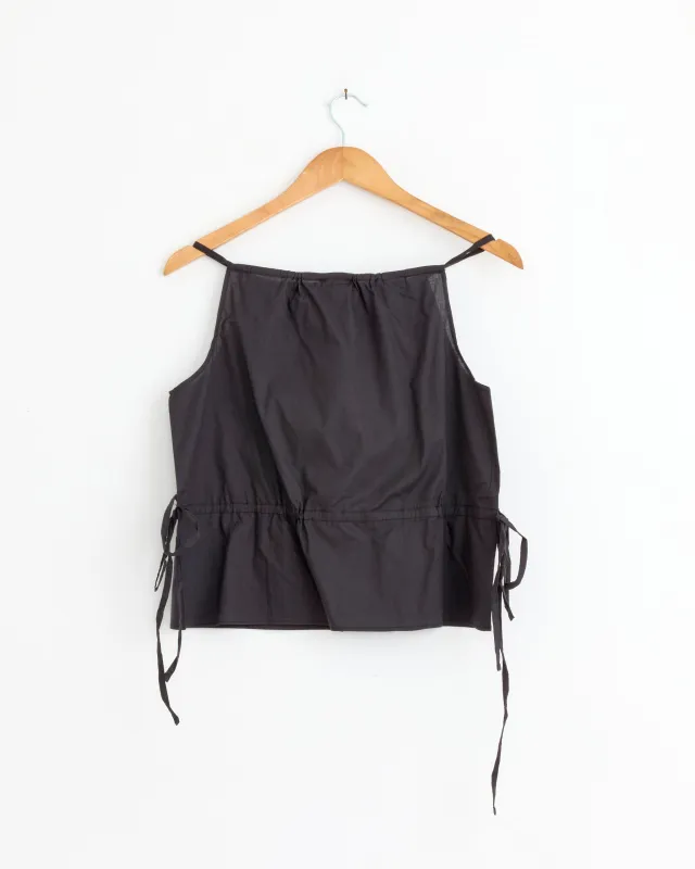 Waist Tie Top in Black sold by Mohawk General Store